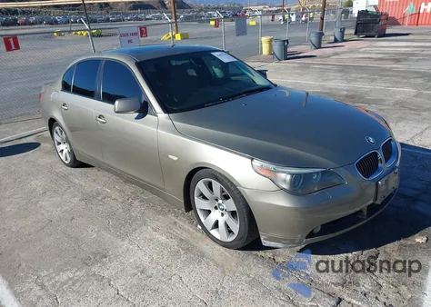 2007 BMW 530I из США, поврежденный, VIN WBANE73547CM48772